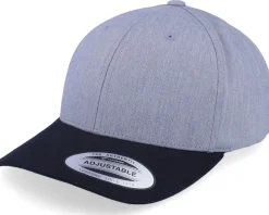 Kids Heather Grey/Black Adjustable - Yupoong