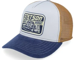 Kids Heavy Duty Blue/Grey A-Frame Trucker - Stetson