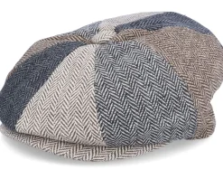 Kids Herringbone Patch Newsboy Cap - Jaxon & James