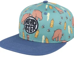 Kids Honey Bear Iguana Green Snapback - Headster