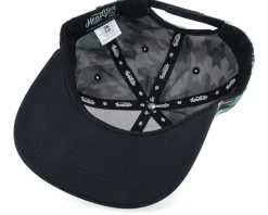 Kids Houndstooth Iguana Green Snapback - Headster