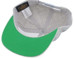 Kids Hugo Engraved Patch Heather Grey Snapback - Kiddo Cap