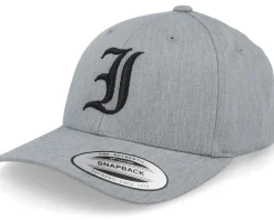 Kids I Letter 3d Heather Grey Adjustable - Kiddo Cap