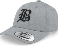 Kids I Letter 3d Heather Grey Adjustable - Kiddo Cap