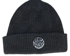 Kids Icons Reg Beanie Black Cuff - Rip Curl
