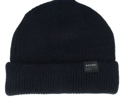 Kids Impact Reg Beanie Black Cuff - Rip Curl