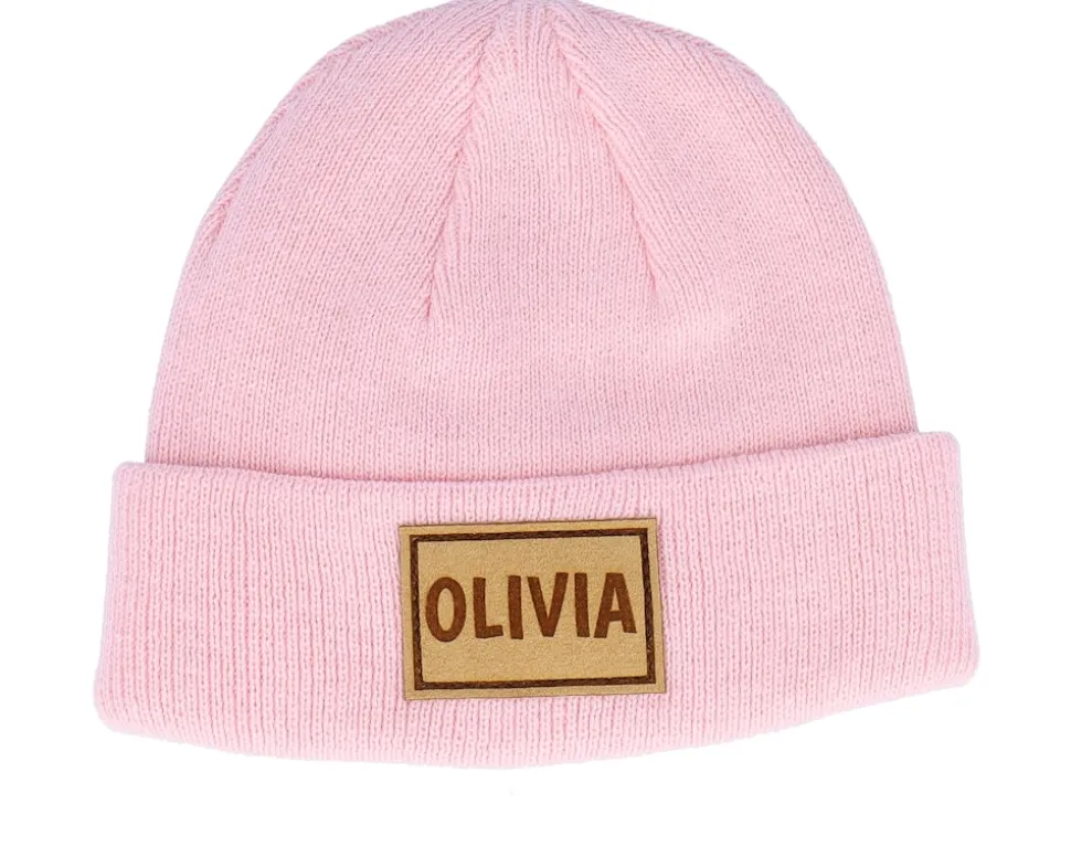 Kids Infant Engraved Suede Patch Pink Cuff - Equip