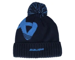 Kids Intarsia Knit Navy/Blue Pom - Bauer
