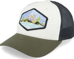 Kids Island Patch Ivory/Black/Dark Mesh Trucker - Wild Spirit