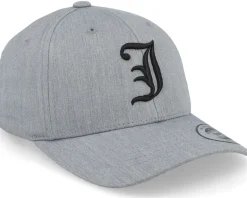 Kids J Letter 3d Heather Grey Adjustable - Kiddo Cap