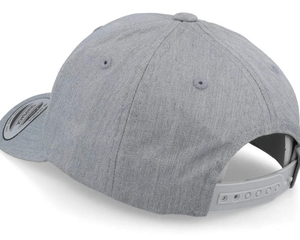 Kids J Letter 3d Heather Grey Adjustable - Kiddo Cap