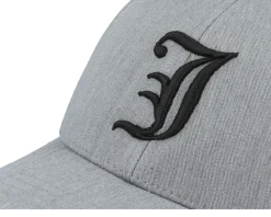 Kids J Letter 3d Heather Grey Adjustable - Kiddo Cap