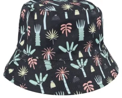 Kids Jungle Tribe Hat Black Bucket - Headster