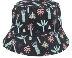 Kids Jungle Tribe Hat Black Bucket - Headster