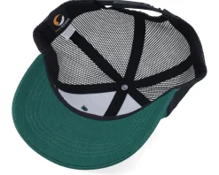 Kids Kids T-rex Dino Brown Round Patch Forest/Black - Kiddo Cap