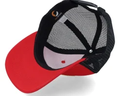 Kids Kids T-rex Red/Yellow Patch Scarlet/Black Trucker - Kiddo Cap