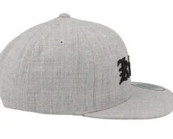 Kids King Old English 3d Heather Grey Snapback - Kiddo Cap