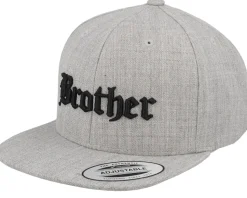 Kids King Old English 3d Heather Grey Snapback - Kiddo Cap