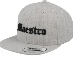 Kids King Old English 3d Heather Grey Snapback - Kiddo Cap