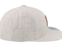 Kids King On The Hill Lion Heather Grey Snapback - Kiddo Cap