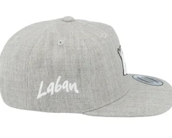 Kids Laban Heather Grey Snapback - Lilla Spöket Laban