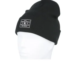 Kids Label Beanie Black Cuff - DC