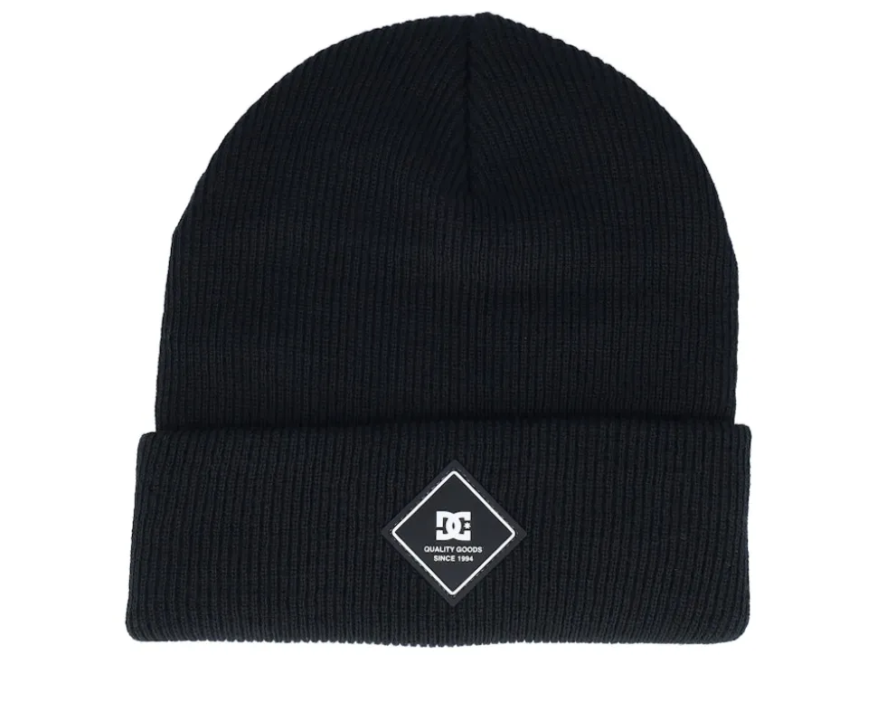 Kids Label Youth Beanie Black Cuff - DC