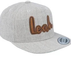 Kids Leah Engraved Patch Heather Grey Snapback - Kiddo Cap
