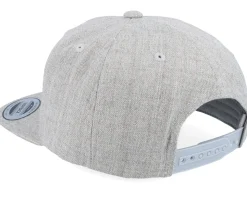 Kids Leah Engraved Patch Heather Grey Snapback - Kiddo Cap