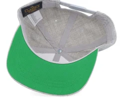 Kids Leah Engraved Patch Heather Grey Snapback - Kiddo Cap