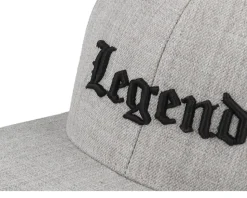 Kids Legend Old English 3d Heather Grey Snapback - Kiddo Cap
