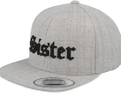 Kids Legend Old English 3d Heather Grey Snapback - Kiddo Cap