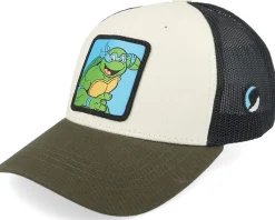 Kids Leonardo Box Green/White/Black Trucker - TMNT