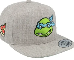 Kids Leonardo Face Grey Snapback - TMNT