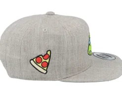 Kids Leonardo Face Grey Snapback - TMNT