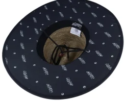 Kids Lifeguard Classic Black Straw Hat - Headster