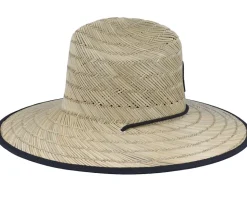 Kids Lifeguard Classic Black Straw Hat - Headster