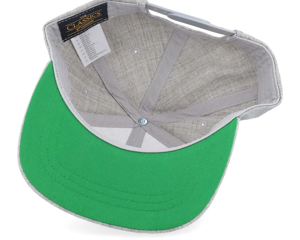 Kids Lilly Engraved Patch Heather Grey Snapback - Kiddo Cap