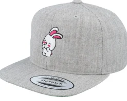Kids Little Baby Bunny Grey Snapback - Kiddo Cap