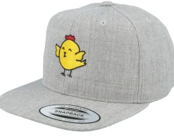 Kids Little Bird Grey Snapback - Kiddo Cap