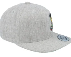 Kids Little Football Player Heather Grey Snapback - Kiddo Cap