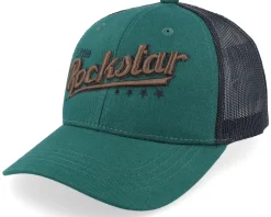 Kids Little Rockstar Dark Green/Black Trucker - Kiddo Cap