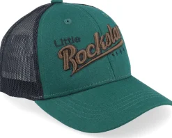 Kids Little Rockstar Dark Green/Black Trucker - Kiddo Cap