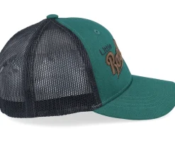Kids Little Rockstar Dark Green/Black Trucker - Kiddo Cap