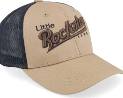 Kids Little Rockstar Caramel/Black Trucker - Kiddo Cap