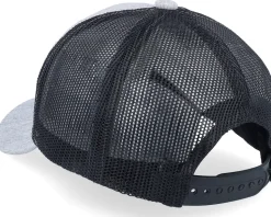 Kids Little Rockstar Heather Grey/Black Trucker - Kiddo Cap