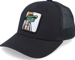 Kids Lizard With Hat Patch Dark Forest/Black - Kiddo Cap