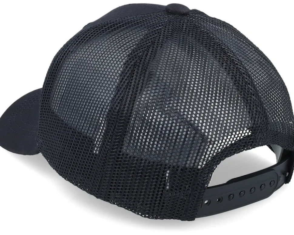 Kids Lizard With Hat Patch Black Trucker - Kiddo Cap