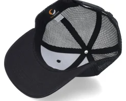 Kids Lizard With Hat Patch Black Trucker - Kiddo Cap