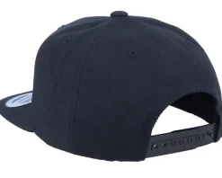 Kids Lllama One Line Black Snapback - Kiddo Cap